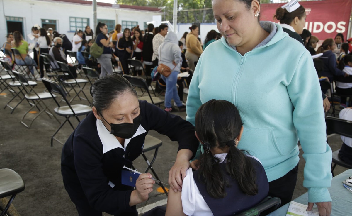 Aplican más de 109 mil vacunas contra VPH a niñas de CDMX