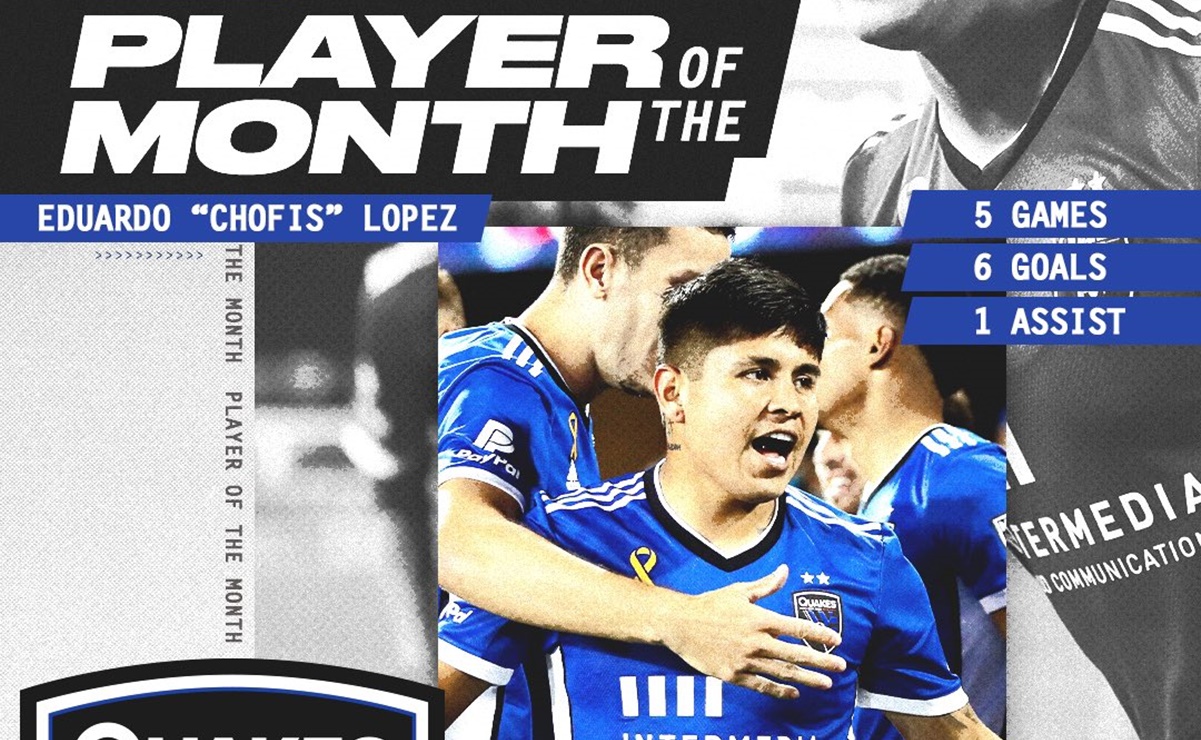 'Chofis' López es nombrado el jugador del mes en la MLS