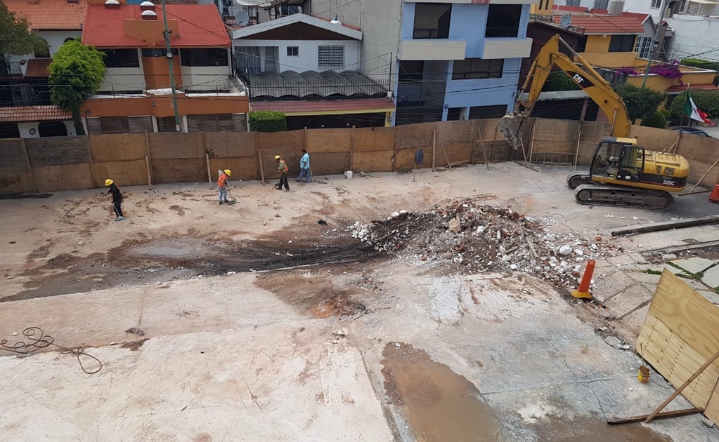 Termina demolición del Colegio Rébsamen en Tlalpan
