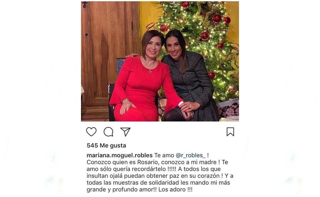 Ante insultos, hija de Rosario Robles manda mensaje en redes