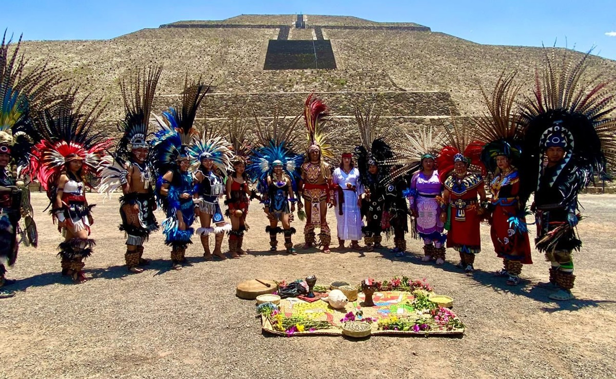 Con ritual de la “bendición de las semillas sagradas" en Teotihuacán, piden que no falten las lluvias