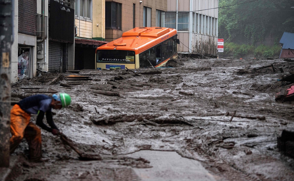 Fuertes lluvias en Japón dejan 2 muertos y una veintena de desaparecidos por deslizamiento de tierra