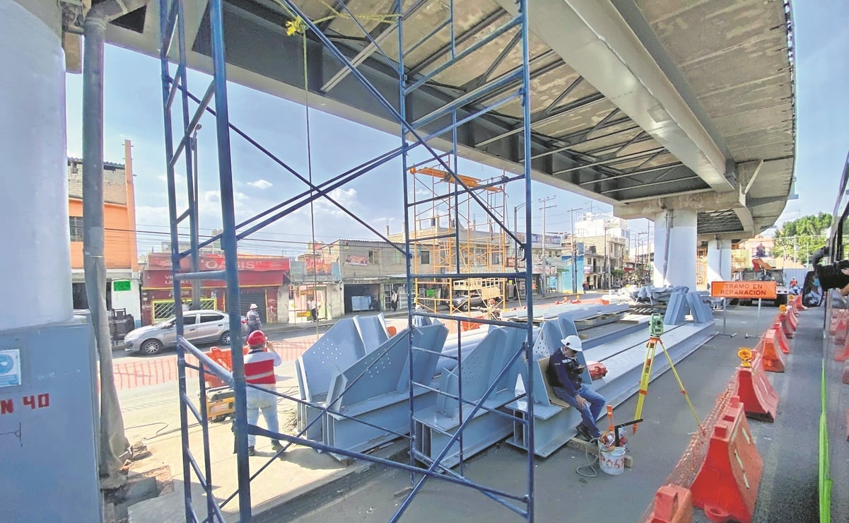 Usan acero del aeropuerto de Texcoco para la L12 del Metro