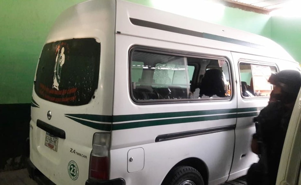 Reportan ataque armado a camioneta de transporte público en Chilpancingo