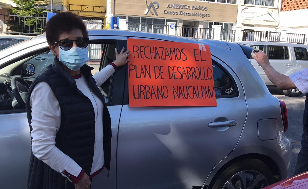 Residentes protestan contra Plan Municipal de Desarrollo Urbano en Naucalpan