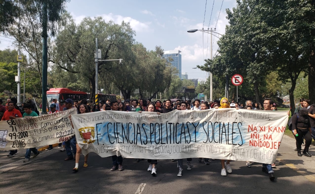 Estudiantes critican proceso de designación de rector de la UNAM