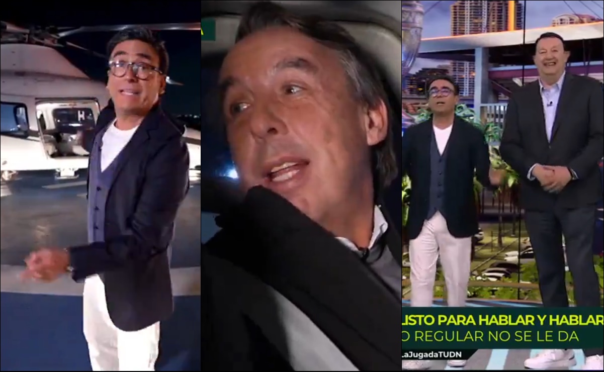 Emilio Azcárraga la hizo de piloto de Adal Ramones en el banderazo de salida de la 'Jugada del Verano'