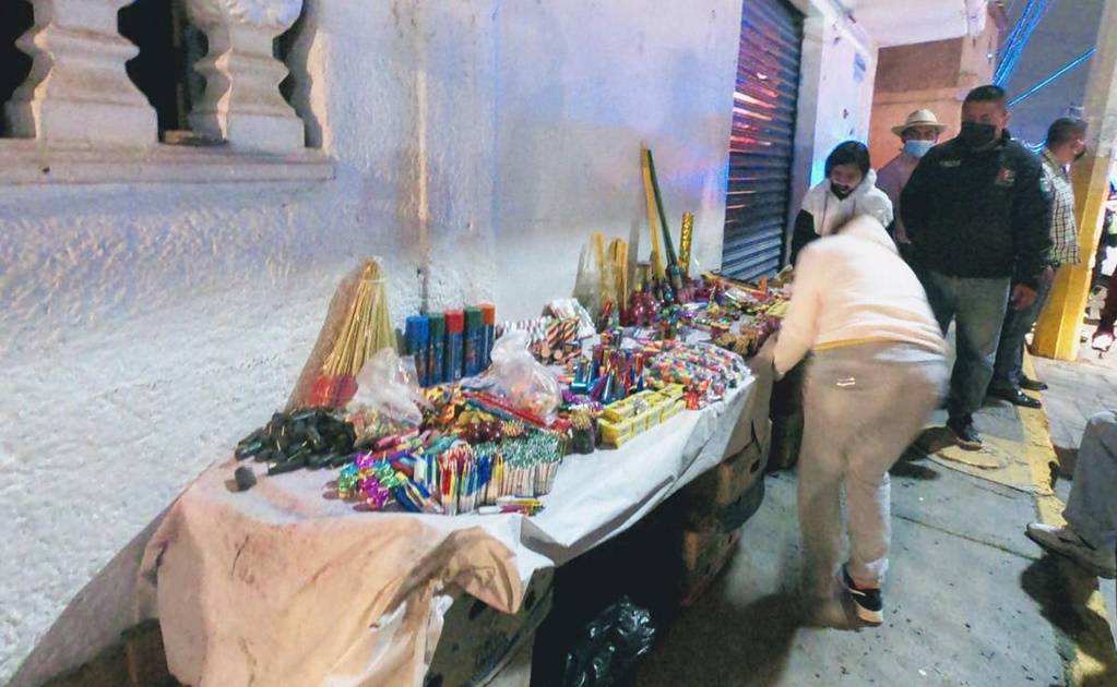 Retiran más de 116 puestos de pirotecnia en operativo de fiestas patrias en Ecatepec