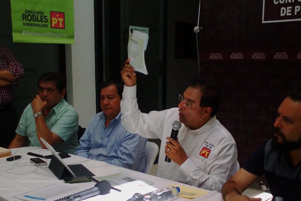 Reta Benjamín Robles a candidatos a presentar declaración 3 de 3