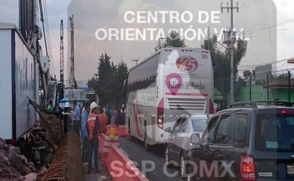 Cierran la México-Cuernavaca contra obras del Segundo Piso