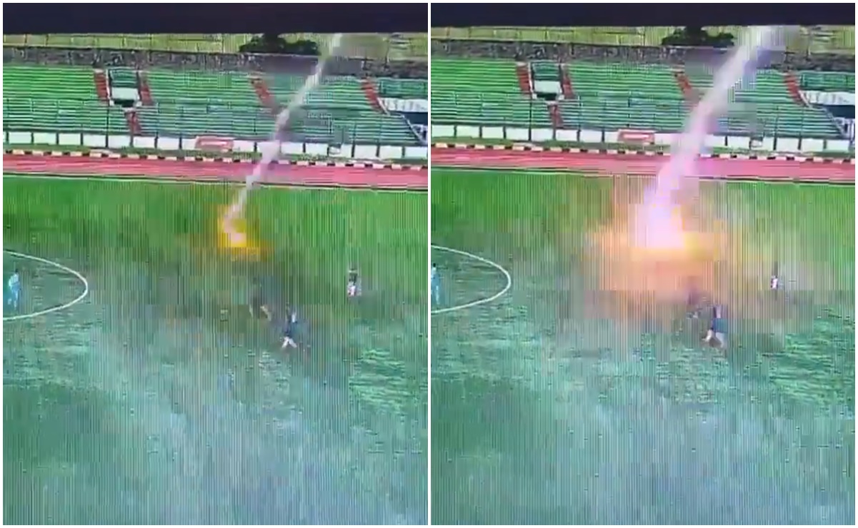 VIDEO: Futbolista amateur muere al caerle un rayo en pleno partido