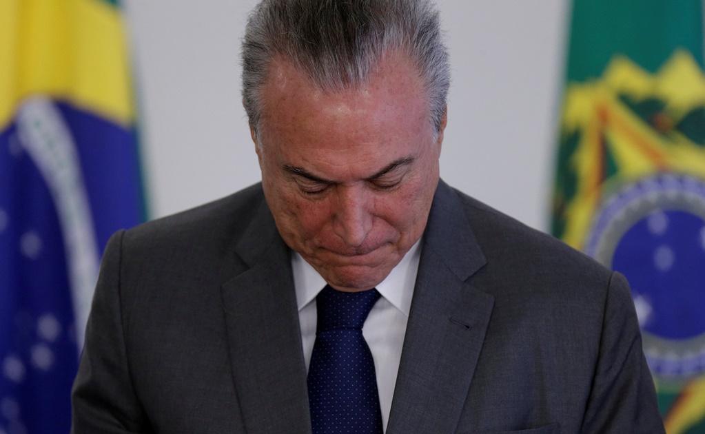 Piden juicio político contra Temer tras escándalo de sobornos en Brasil