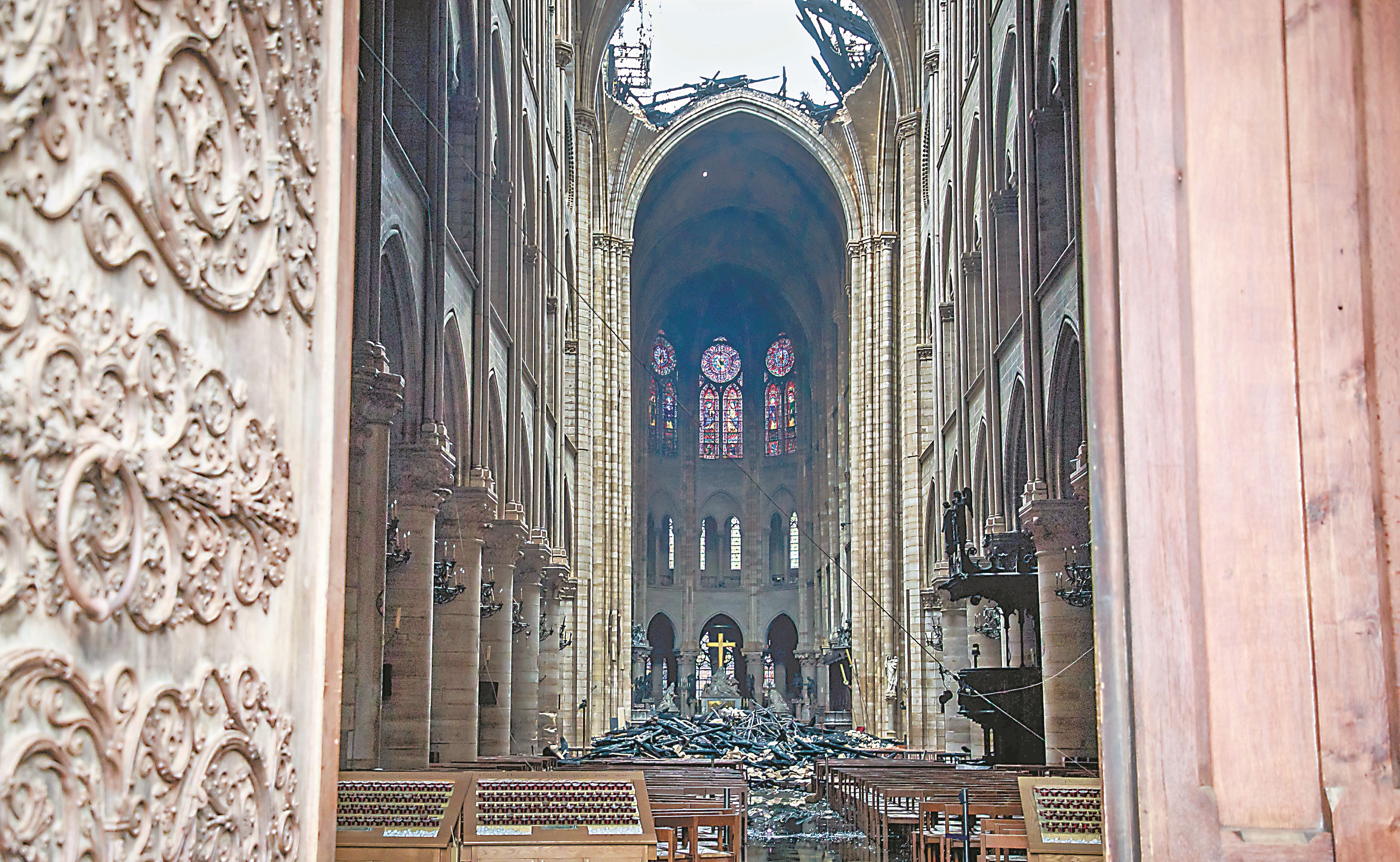 Destruido, 10% del arte en Notre Dame
