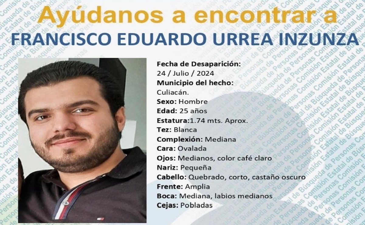 Buscan a Francisco Eduardo, joven reportado como desaparecido en Culiacán, Sinaloa