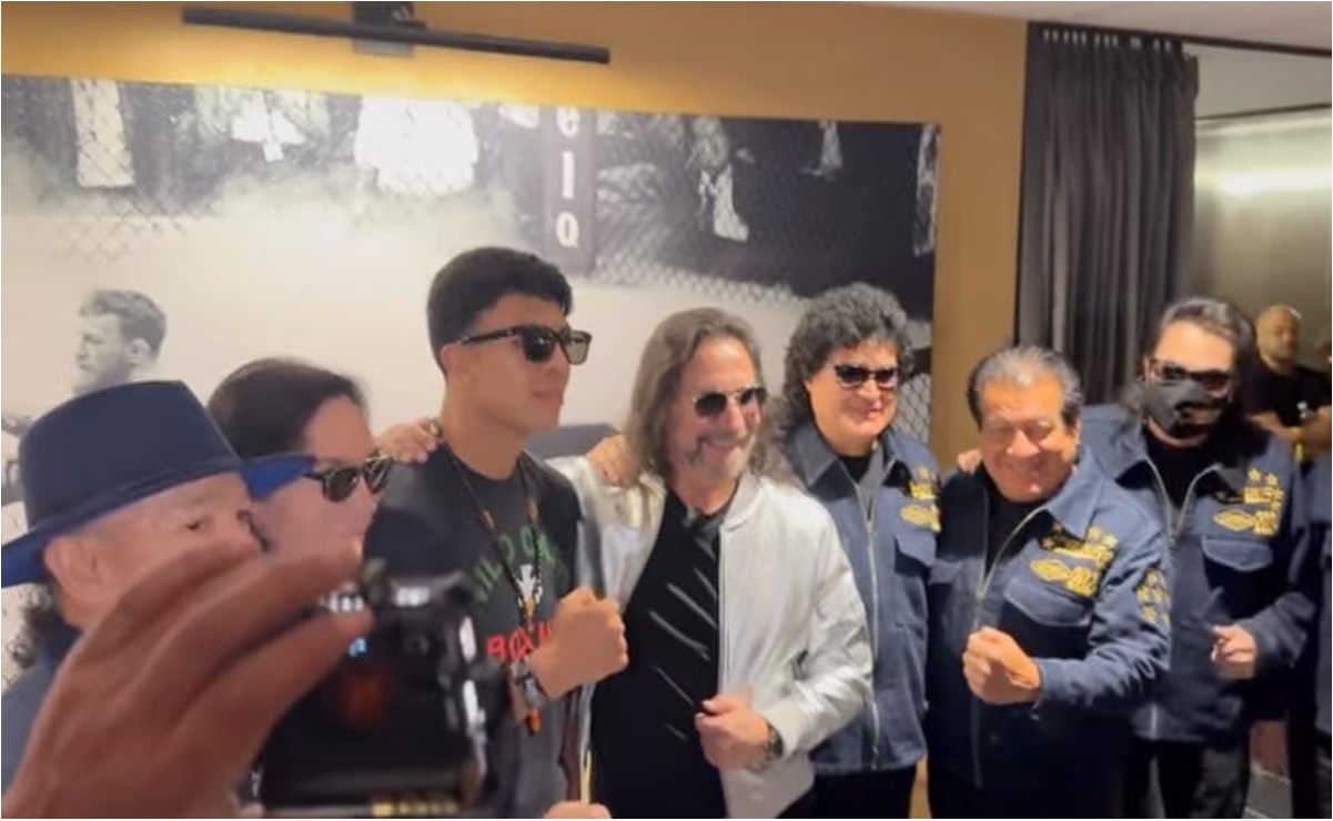 Jaime Munguía recibe la visita de Los Bukis en Las Vegas