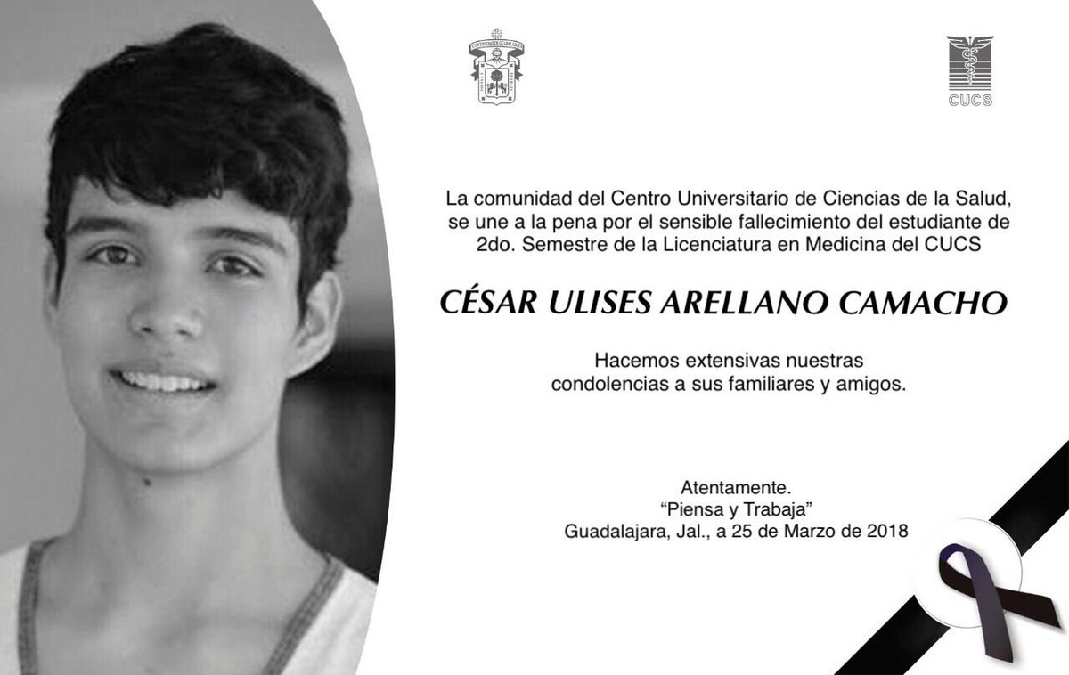 Hallan muerto a estudiante de medicina desaparecido en Jalisco