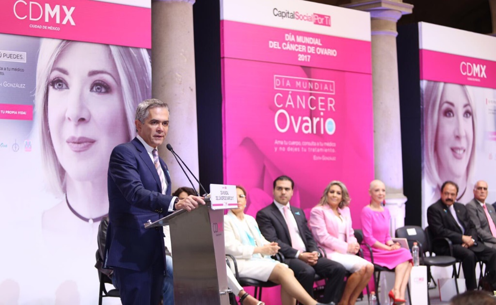 Impulsa Mancera campaña para combatir cáncer de ovario