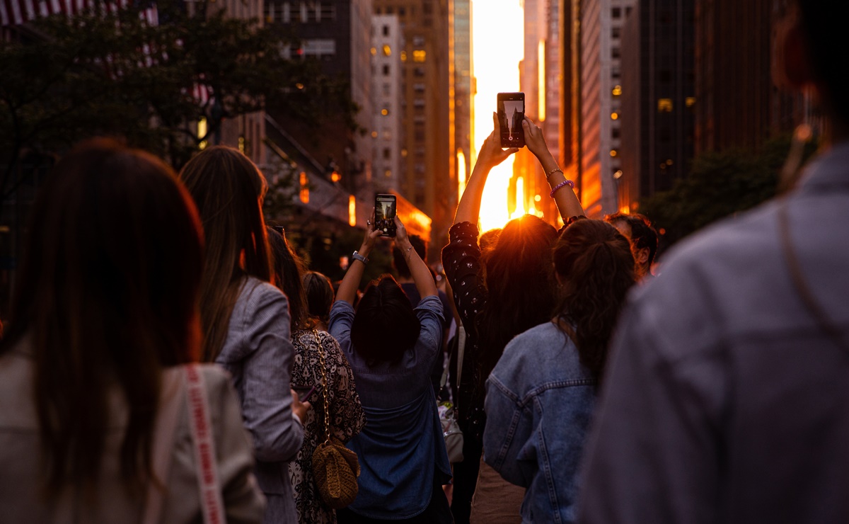 El "Manhattanhenge", la puesta de sol que se alinea con las calles de Nueva York