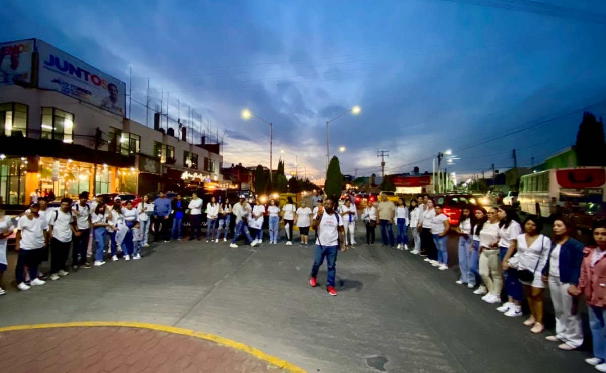 Familiares de Saúl Escobedo se manifiestan en Fresnillo a 5 días de su desaparición