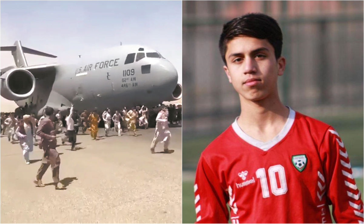 Futbolista de Afganistán murió en avión tratando de huir de Kabul