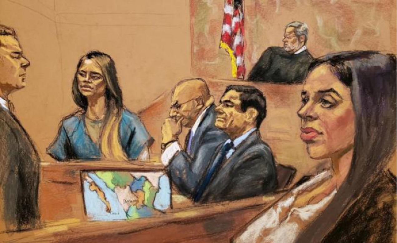 "El Chapo" y Emma Coronel se vistieron igual durante el juicio al capo