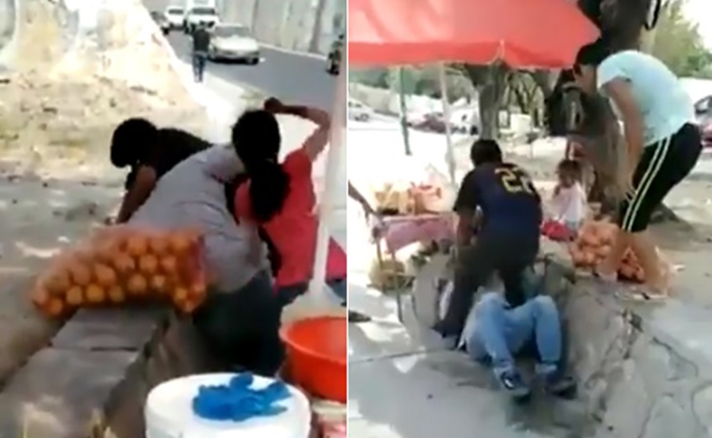 Familia de hondureños golpea a comerciantes mexicanos en Chiapas