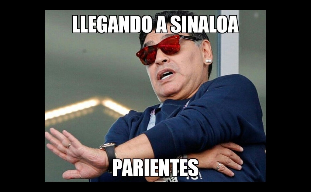 Memes de la llegada de Maradona a Dorados 
