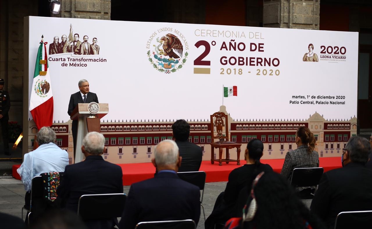 "Pandemia por Covid no nos ha rebasado", dice AMLO en mensaje por 2 años de gobierno 