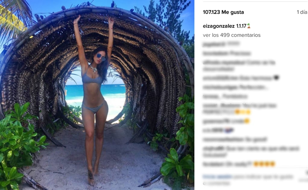 Eiza González luce su figura en bikini