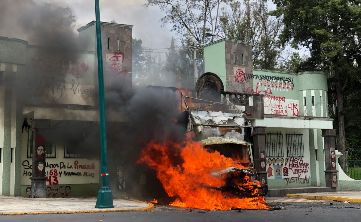 Marcha Nacional a 11 años de la desaparición de los 43 de Ayotzinapa ...