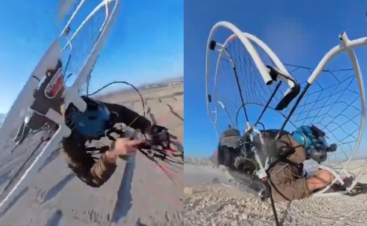 VIDEO: Youtuber cae desde 25 metros de altura tras falla en su parapente y sobrevive