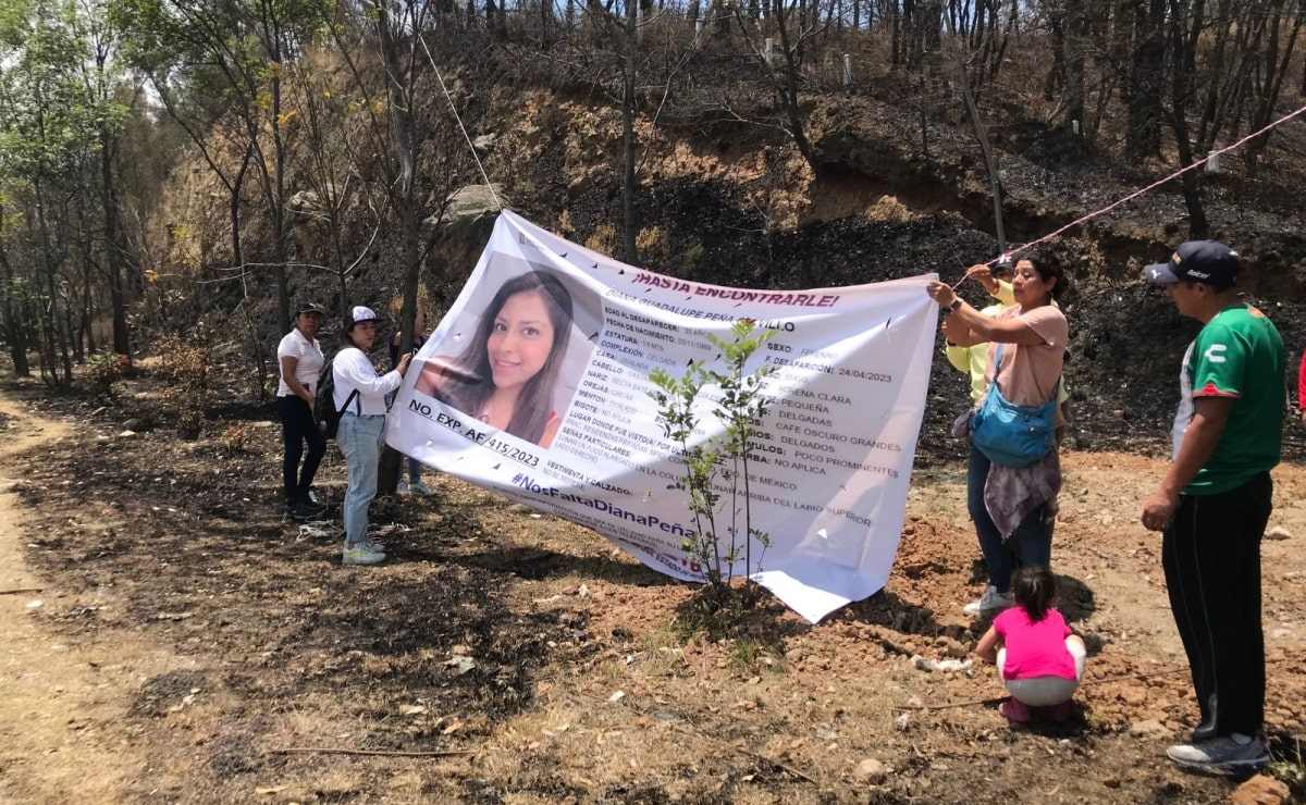 Con drones rastrean paradero de Diana Peña en parajes de Tepatlaxco
