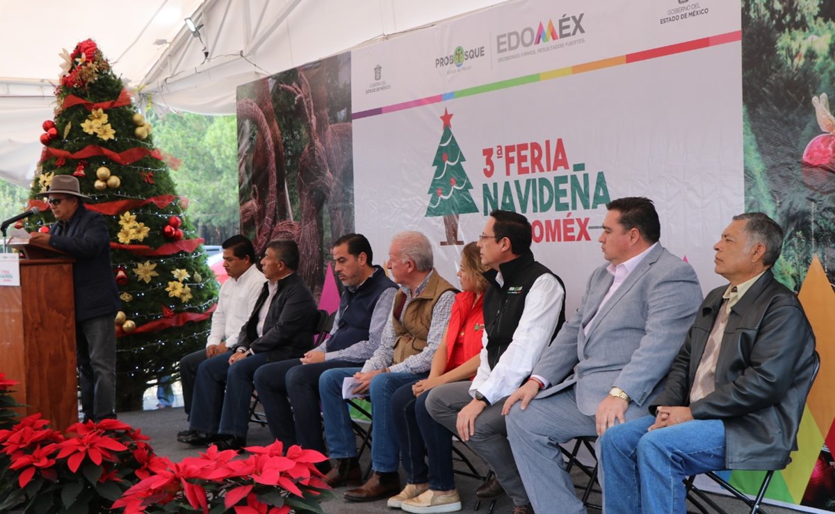 Destacan liderazgo de Edomex en producción de árboles de Navidad 