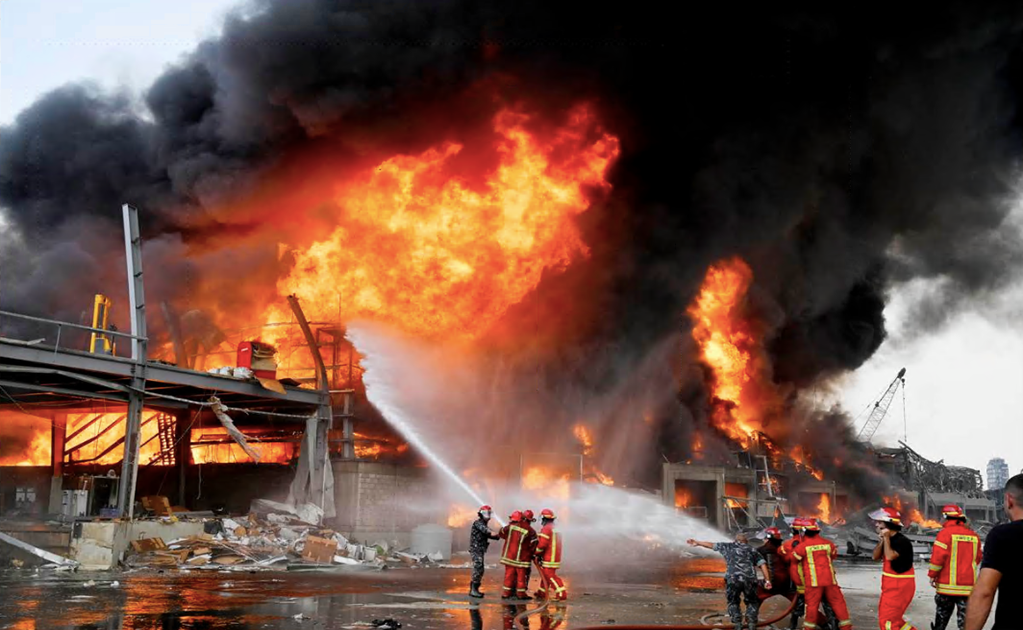 Huge fire at Beirut port, weeks after massive blast