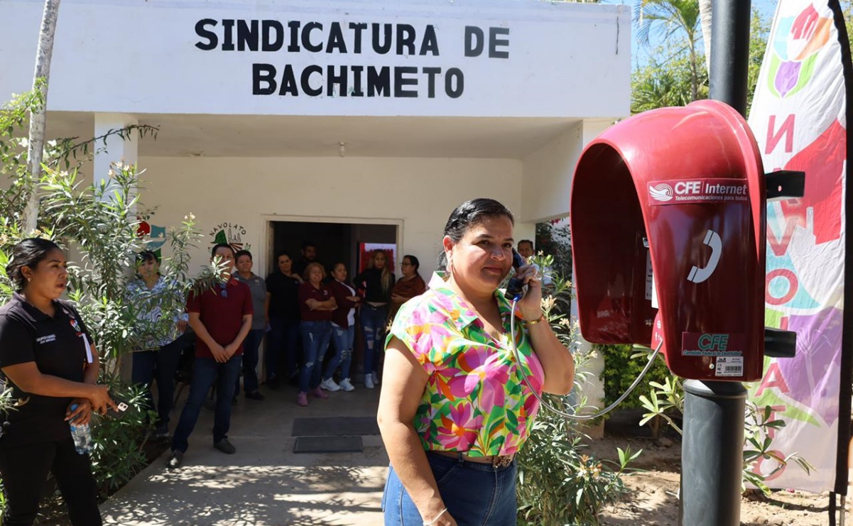 CFE instala cabina telefónica con servicio gratuito en Navolato, Sinaloa