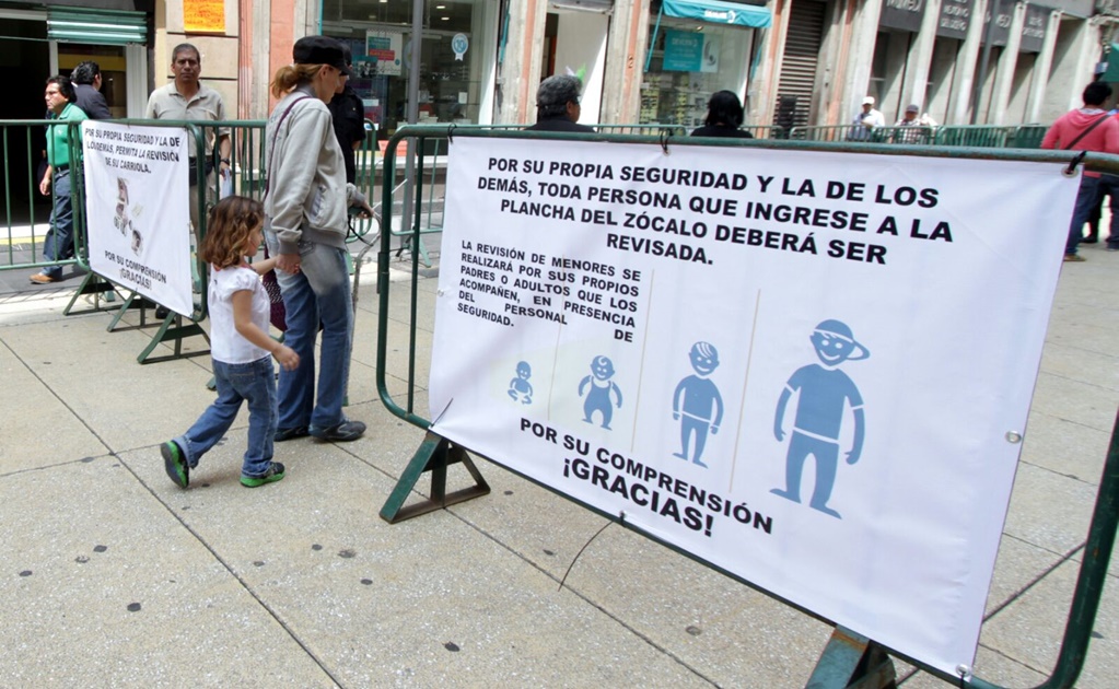 CDHDF pide respetar derechos de niños en revisiones en el Zócalo