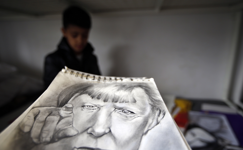 El 'Pequeño Picasso' vive en un campo de refugiados
