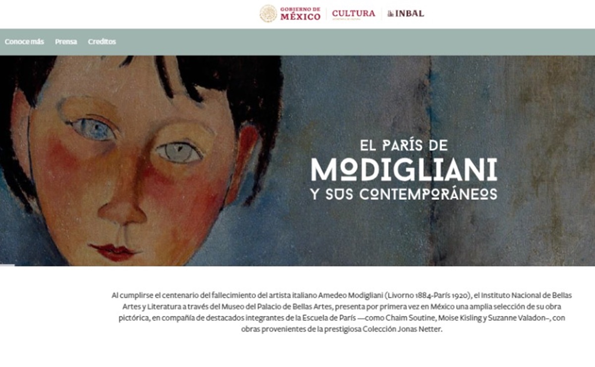 Modigliani, en formato virtual; presencial sólo cuando el semáforo lo permita 
