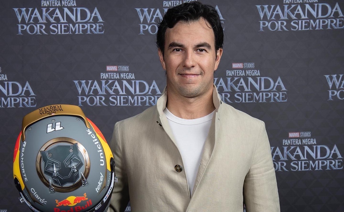 Checo Pérez usará casco inspirado en película de Marvel para el GP de Brasil