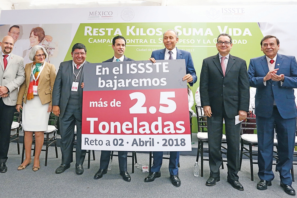 En ISSSTE perderán 2.6 toneladas de sobrepeso