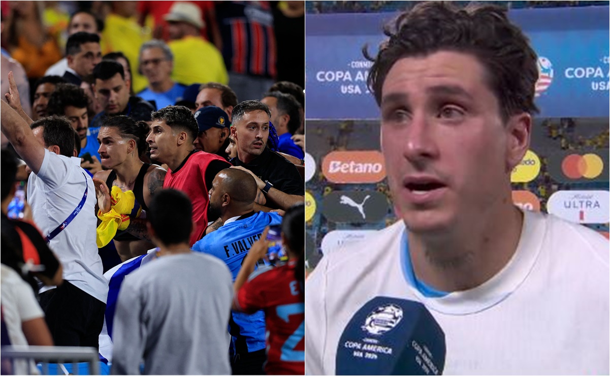 Jugador de Uruguay aprovecha entrevista y revela el porqué se golpearon con aficionados de Colombia