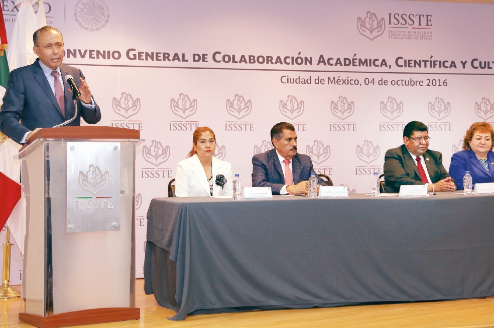 El ISSSTE y el Conalep signan convenio de capacitación