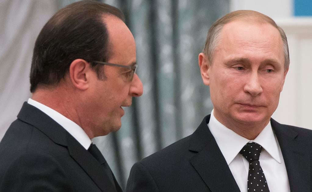 Putin viajará a Francia cuando sea "cómodo" para Hollande: Kremlin 