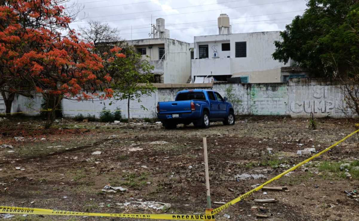 Abandonan camioneta involucrada en fatal accidente en Mérida