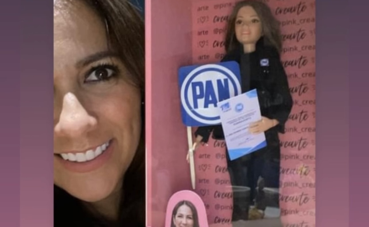 Libia Dennise García, candidata a la gubernatura de Guanajuato, presume su propia muñeca