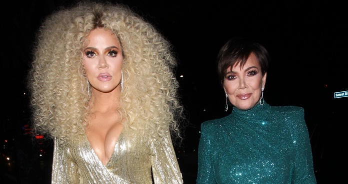 Khloé Kardashian y Kris Jenner captan los reflectores con vestidos de raja 