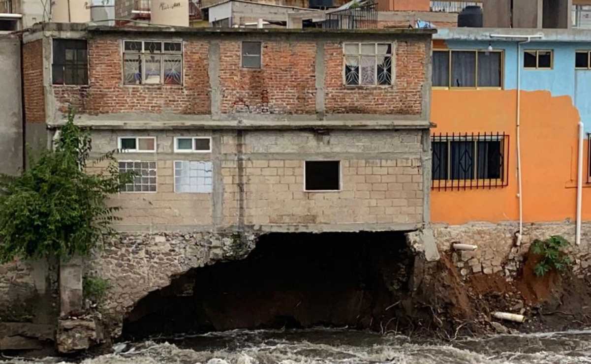 Gobernador de Hidalgo culpa riesgo en Tula por falta de control en construcciones de rivera del río