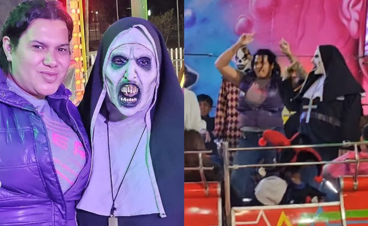 Kimberly de "Las Perdidas" perrea junto a la monja más viral de TikTok en Feria de León: VIDEO