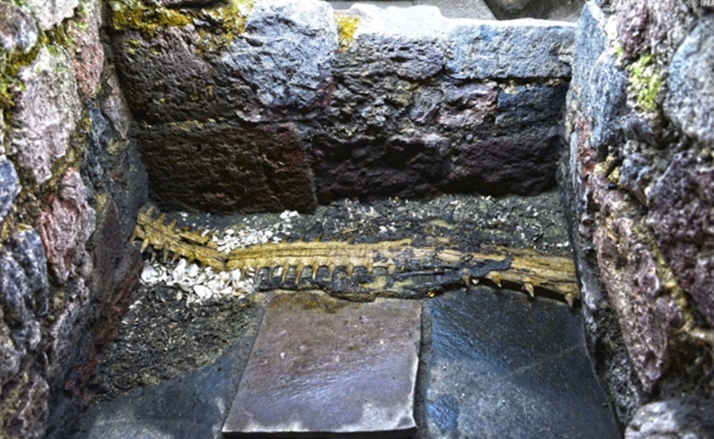 Descubren al “Monstruo de la tierra” en ofrendas del Templo Mayor