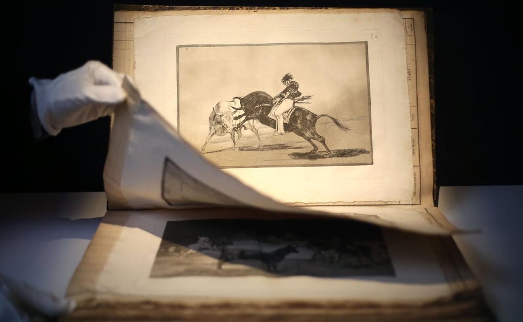 Subastan "La Tauromaquia" de Goya por 641 mil 635 dólares